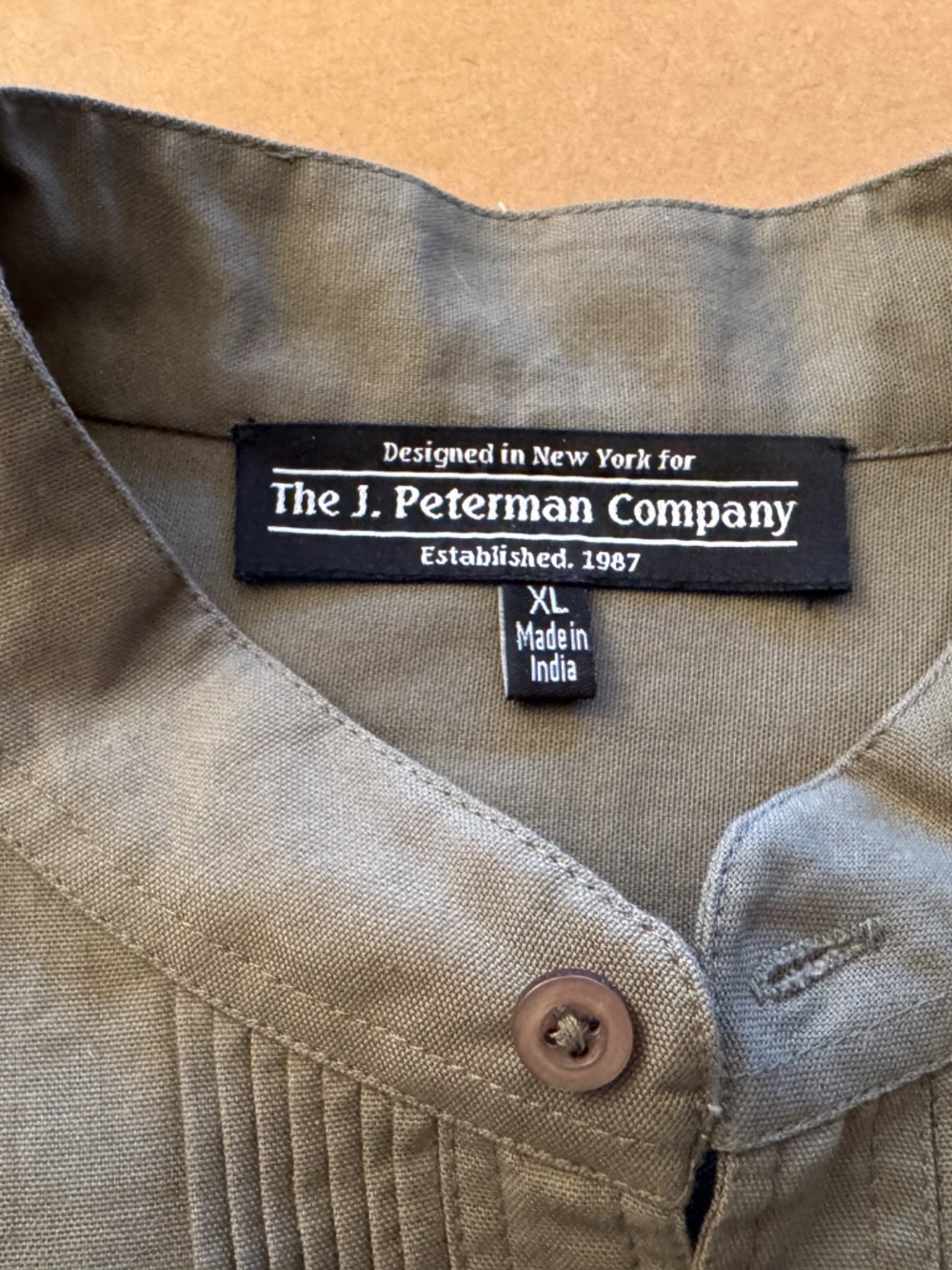 J Peterman Poets Shirt - Picture 3 of 7
